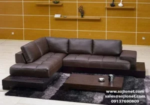 Coffee Brown L-Shaped Sofa in Lagos, Abuja, Port harcourt, Warri, Delta, Benin, Asaba and nationwide in Nigeria