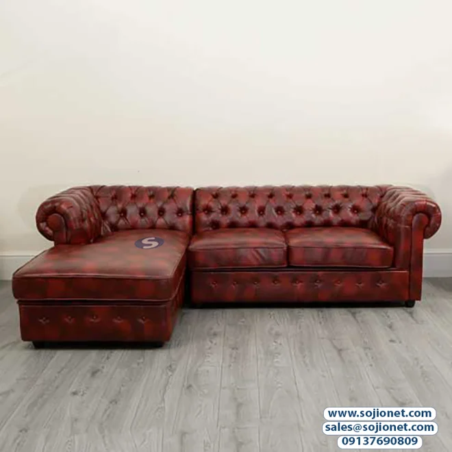 Elegant L Shaped Chesterfield Sofa 1 Elegant L Shaped Chesterfield Sofa in Lagos Nigeria