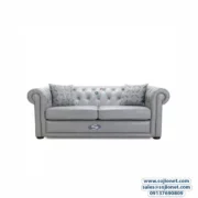 Seven Seater Pure Animal Leather Chesterfield Sofa in Lagos Nigeria