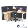 Single Seater Workstation Table Desk with Full Partition in Lagos