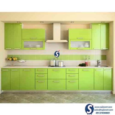 Green Kitchen Cabinet in Lagos Abuja Asaba Port harcourt Owerri Ibadan Nigeria