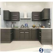 Grey Kitchen Cabinet in Lagos Abuja Asaba Port harcourt Owerri Ibadan Nigeria