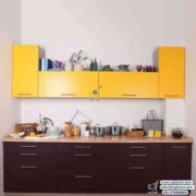 Yellow Kitchen Cabinet in Lagos Abuja Asaba Port harcourt Owerri Ibadan Nigeria