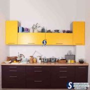 Yellow Kitchen Cabinet in Lagos Abuja Asaba Port harcourt Owerri Ibadan Nigeria