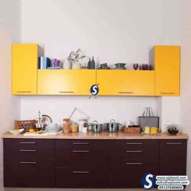 Yellow Kitchen Cabinet in Lagos Abuja Asaba Port harcourt Owerri Ibadan Nigeria