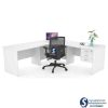 Attached Drawers Office Desk