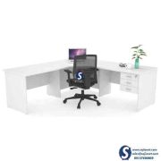 Attached Drawers Office Desk