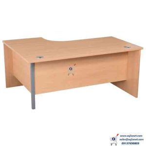 Beech Curved Executive Panel End Office Desk