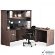 Corner Workstation Office Table with Pedestal