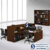 Dark Coloured Workstation Table Desk