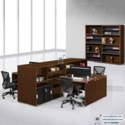 Dark Coloured Workstation Table Desk