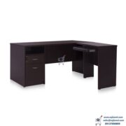 Dark Wood Office Desk