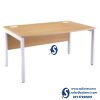 Light Oak Office Bench Desk Single