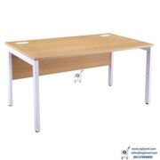 Light Oak Office Bench Desk Single