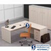 MFC L-shaped Office Desk in Lagos Nigeria | MFC L Shaped Office Desk with Mobile Drawer Under Return