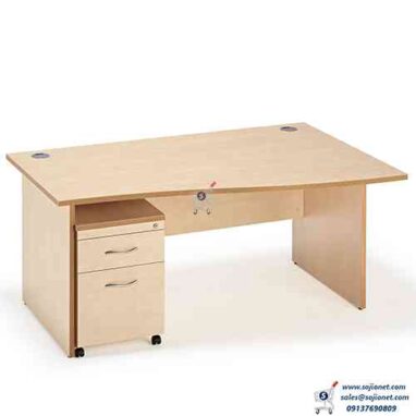 Maple Right Wave Panel Office Table Desk