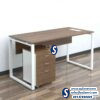 Square Metal Leg Office Table Desk