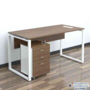 Square Metal Leg Office Table Desk