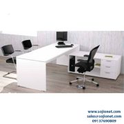 White L Shaped Office Table Desk in Port harcourt, Asaba, Abuja