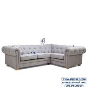 Six Seater + Single Seater Chesterfield Sofa