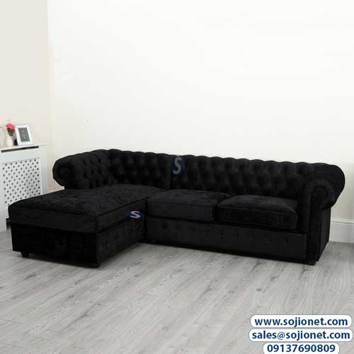 Black L Shaped Sofa in Lagos Lekki Ikoyi Ikeja Victoria Island Nigeria