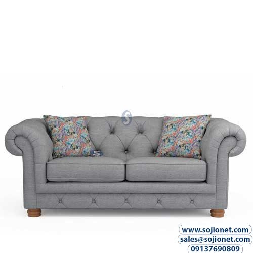 Two Seater of Grey Chesterfield Sofa 7 Seater in Lagos Nigeria