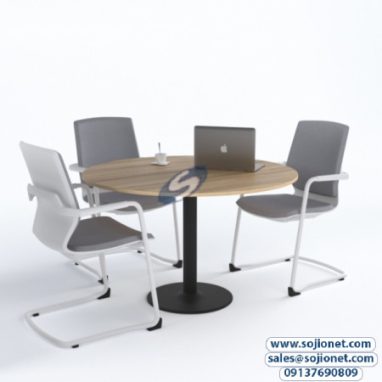 Round Meeting Table Desk Black Metal Drum Base in Lagos, Abuja FCT, Akure, Owerri, Port harcourt, Asaba, Kano, Minna, Nigeria