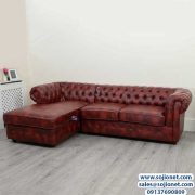 Elegant L Shaped Chesterfield Sofa in Lagos Nigeria