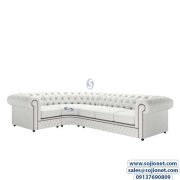 L Shaped Leather Empire Sofa in Lagos Nigeria - Mcgankons Furniture