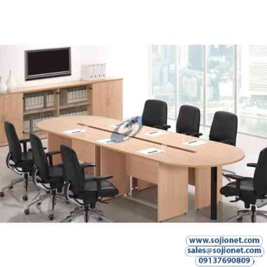 Wide Conference Boardroom Table Desk