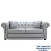 Seven Seater Pure Animal Leather Chesterfield Sofa in Lagos Nigeria