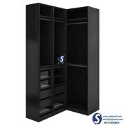 Black L Shaped Wardrobe Closet in Lagos, Abuja FCT, Akure, Owerri, Port harcourt, Asaba, Benin, Kano, Minna, Nigeria