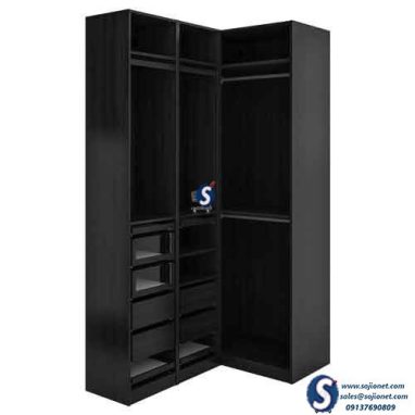 Black L Shaped Wardrobe Closet in Lagos, Abuja FCT, Akure, Owerri, Port harcourt, Asaba, Benin, Kano, Minna, Nigeria