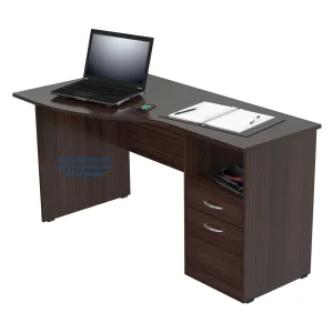 Coffee Brown Wave Computer Table in Lagos Abuja Port harcourt Warri Delta Enugu Asaba Benin Nigeria