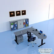 L shaped Uplift Corner Desk Table in Lagos Nigeria
