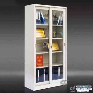 Sliding Glass Doors Metal Cabinet Bookshelf in Lagos Nigeria