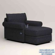 Black Newton Chaise Lounge Sofa in Lagos Abuja Port harcourt