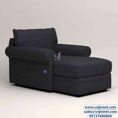 Black Newton Chaise Lounge Sofa in Lagos Abuja Port harcourt