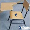 Steel Wood School Furniture Arm Chair with Writing Pad in Lagos Abuja Port harcourt Nigeria