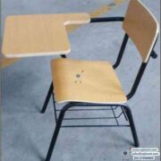 Steel Wood School Furniture Arm Chair with Writing Pad in Lagos Abuja Port harcourt Nigeria