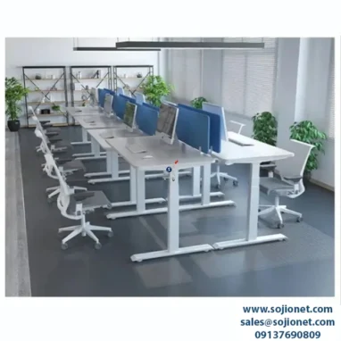 Eight Seater Height-Adjustable Workstation Table Desk in Lagos, Abuja, Port harcourt, Warri, Delta, Enugu and all cities in Nigeria