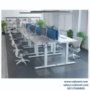 Eight Seater Height-Adjustable Workstation Table Desk in Lagos, Abuja, Port harcourt, Warri, Delta, Enugu and all cities in Nigeria