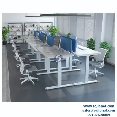 Eight Seater Height-Adjustable Workstation Table Desk in Lagos, Abuja, Port harcourt, Warri, Delta, Enugu and all cities in Nigeria