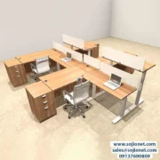 Four Seater Flexible Height Workstation Table desk in Warri Delta Abuja Port harcourt Lagos Nigeria