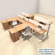 Four Seater Flexible Height Workstation Table desk in Warri Delta Abuja Port harcourt Lagos Nigeria