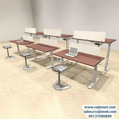 Six Seater Height altering Workstation Desk in Lagos Nigeria