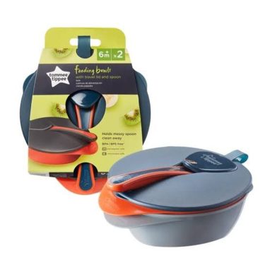 Tommee Tippee EasiScoop Bowls with Travel Lid & Feeding Spoon in Lagos Abuja Port harcourt Warri Asaba Benin Ibadan Nigeria