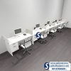 Five Person Modern Divider Workstation Desk in Lagos Abuja Port harcourt Enugu Delta Warri Ibadan Benin and nationwide in Nigeria.