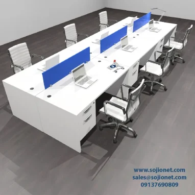 Two Tone Office Workstation Table in Lagos Abuja Port harcourt Enugu Delta Ibadan and nationwide in Nigeria