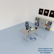 Grey Compact L-Shaped Standing Table in Lagos Port harcourt Abuja Warri Delta Enugu Asaba Ibadan and nationwide in Nigeria